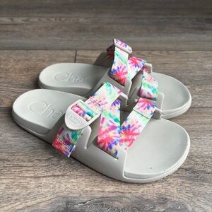 Women’s Chaco Chillos Tie Dye Slides Sandals Comfort Sz 7